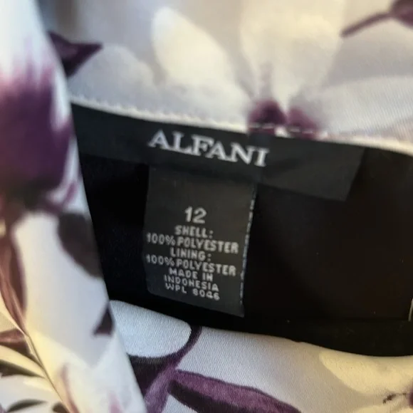 Sz 12 Alfani lined floral blouse. Beautiful for work or going out. Bundle/offer - Picture 3 of 5